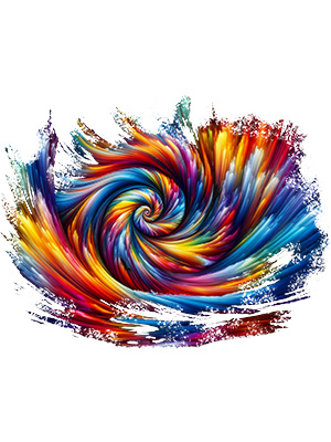 Disintegrating Color Swirl