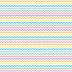 Printed Pattern Vinyl - Glossy - Pastel Chevron 12" x 12" Sheet