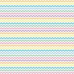 Printed Pattern Vinyl - Glossy - Pastel Chevron 12" x 24" Sheet