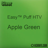 Easy™ Puff HTV: 12" x 12" - Apple Green