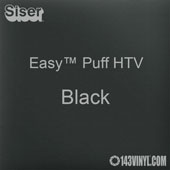 Easy™ Puff HTV: 12" x 12" - Black