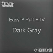 Easy™ Puff HTV: 12" x 24" - Dark Gray