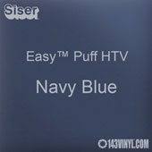 Easy™ Puff HTV: 12" x 24" - Navy Blue