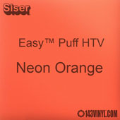 Easy™ Puff HTV: 12" x 24" - Neon Orange