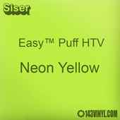 Easy™ Puff HTV: 12" x 12" - Neon Yellow