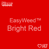 EasyWeed HTV: 12" x 12" - Bright Red 