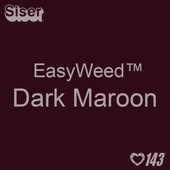 EasyWeed HTV: 12" x 12" - Dark Maroon