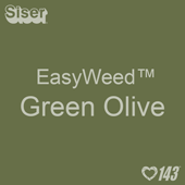 EasyWeed HTV: 12" x 12" - Green Olive