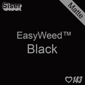 EasyWeed HTV: 12" x 12" - Matte Black