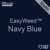 EasyWeed HTV: 12" x 12" - Matte Navy Blue 