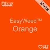 EasyWeed HTV: 12" x 12" - Matte Orange