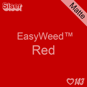 EasyWeed HTV: 12" x 5 Yard - Matte Red
