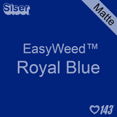 EasyWeed HTV: 12" x 12" - Matte Royal Blue