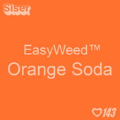 EasyWeed HTV: 12" x 12" - Orange Soda 