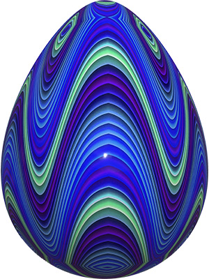 Egg Folded Blue