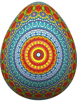 Egg Mandala Sunburst