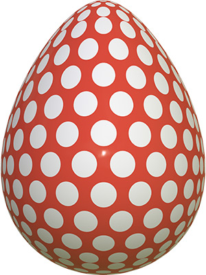 Egg Polka Red