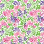 Printed Pattern Vinyl -  Glossy - Roses and Berries 12" x 24" Sheet