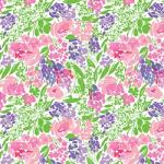 Printed Pattern Vinyl -  Glossy - Roses and Berries 12" x 24" Sheet