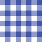 Printed Pattern Vinyl - Glossy - Blue Gingham Small 12" x 12" Sheet