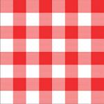 Printed Pattern Vinyl - Red Gingham Small 12" x 24" Sheet