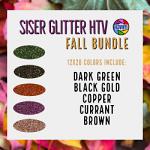 5 Pack Siser Glitter HTV 12" x 20" - Fall Bundle