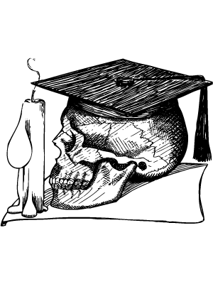 Graduate Skull Mortar