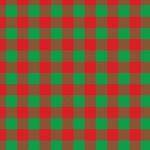 Printed Pattern Vinyl - Glossy - Green and Red Buffalo Plaid 12" x 24" Sheet