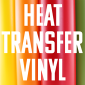 Heat Transfer Vinyl for T-Shirts, Hats, Tote Bags, Apparel, etc.