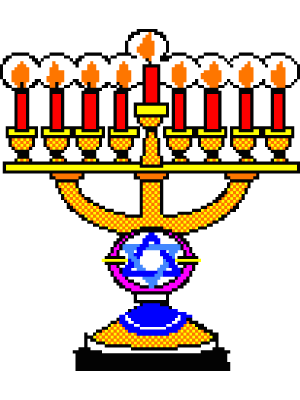 Hanukkah Pixel Icon