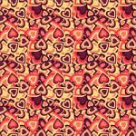 Printed Pattern Vinyl - Glossy - Hearts Multi 12" x 24" Sheet