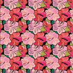 Printed Pattern Vinyl - Glossy - Pink Hibiscus 12" x 12" Sheet