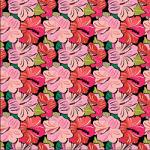 Printed Pattern Vinyl - Glossy - Pink Hibiscus 12" x 24" Sheet