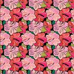 Printed Pattern Vinyl - Glossy - Pink Hibiscus 12" x 24" Sheet