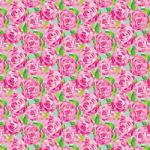 Printed Pattern Vinyl - Glossy - Lilly Inspired Roses 12" x 24" Sheet