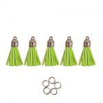 Mini Tassels 5 Pack - Lime