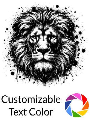 Inked Lion Splatter - Shape