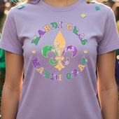Press Ready Transfer - Mardi Gras Fluer De Lis