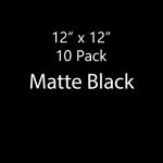 EasyWeed HTV 10-Sheet Pack: 12" x 12" Sheets - Matte Black 