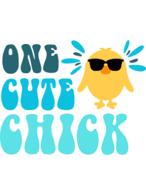 One Cute Chick - Blue - 143