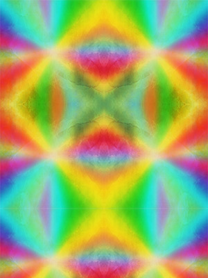 Painted Rainbow Tie