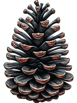 Pinecone Open Black