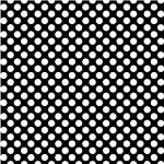 Printed Pattern Vinyl - Glossy - Black White Polka Dots 12" x 12" Sheet