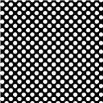 Printed Pattern Vinyl - Glossy - Black White Polka Dots 12" x 12" Sheet
