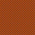 Printed Pattern Vinyl - Glossy - Orange and Black Polka Dots 12" x 24" Sheet