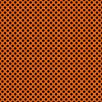 Printed Pattern Vinyl - Glossy - Orange and Black Polka Dots 12" x 12" Sheet