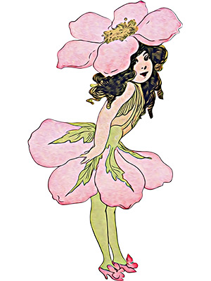 Postkarte Flower Fairy