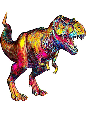 Rainbow T-Rex