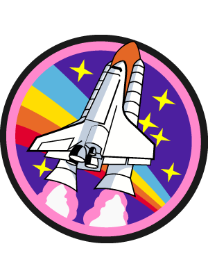 Rocket Patch - Pink