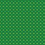Printed Pattern Vinyl - Glossy - Green Shamrocks 12" x 24" Sheet